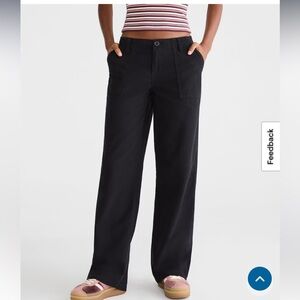Aeropostale Black Low Rise Straight Leg Pants size M